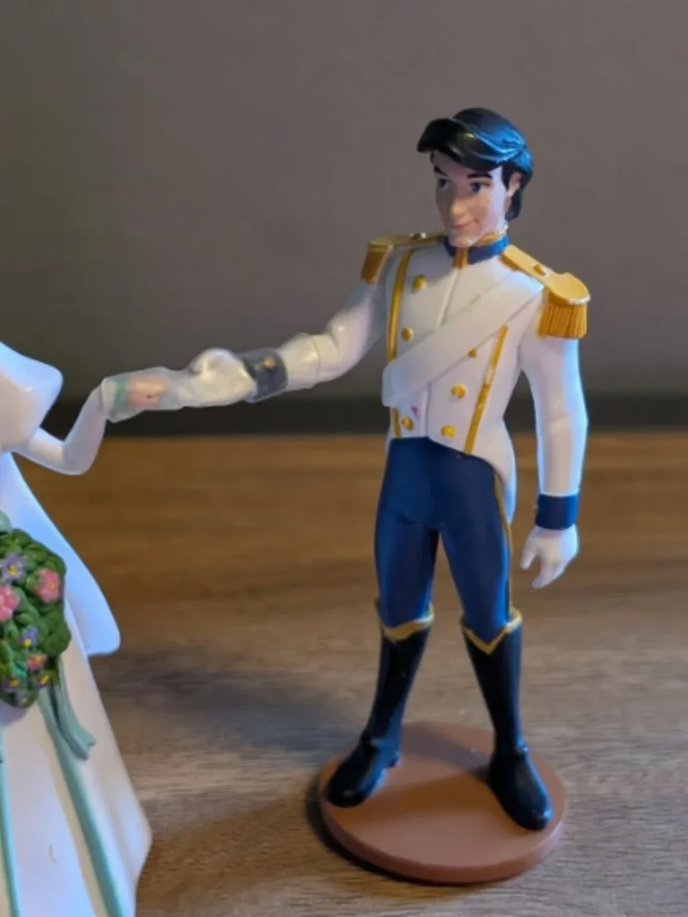 Disney Little Mermaid Ariel & Eric Wedding Figures Cake Topper Vintage